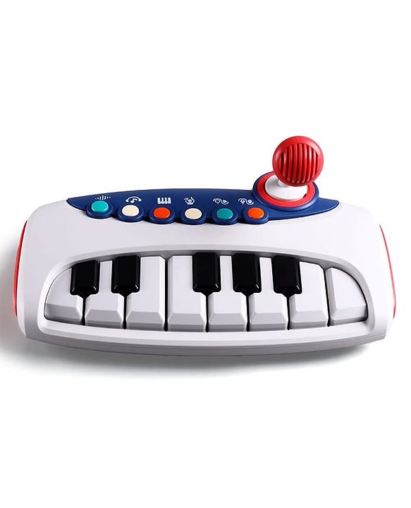 Babyhug Musical Piano with Microphone| Battery Operated|Teaching Mode| Record & Play Mode| Volume Control| Fun Lights|(Colour may vary)