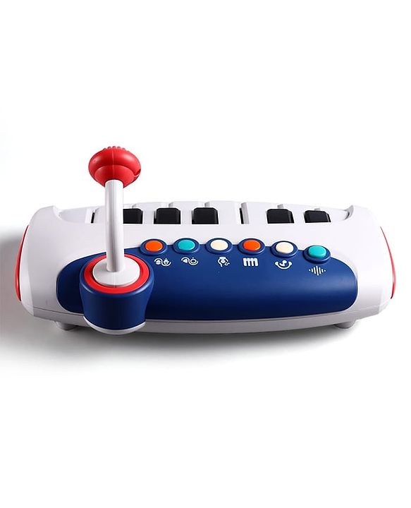 Babyhug Musical Piano with Microphone| Battery Operated|Teaching Mode| Record & Play Mode| Volume Control| Fun Lights|(Colour may vary)