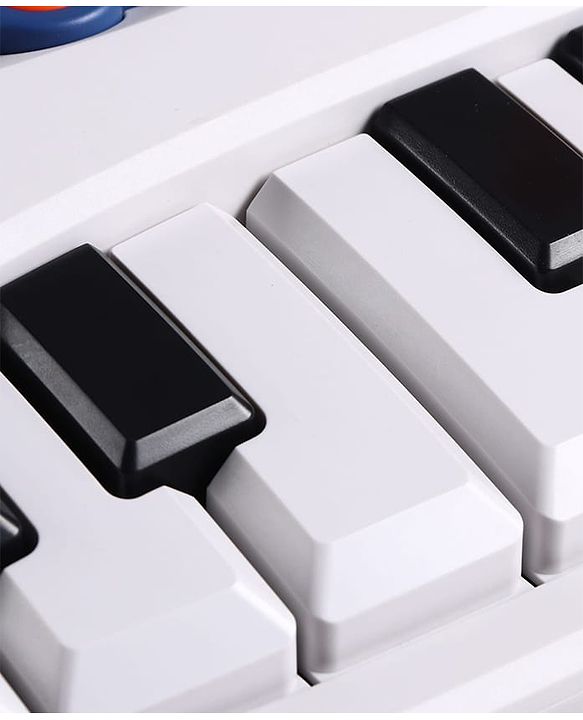 Babyhug Musical Piano with Microphone| Battery Operated|Teaching Mode| Record & Play Mode| Volume Control| Fun Lights|(Colour may vary)