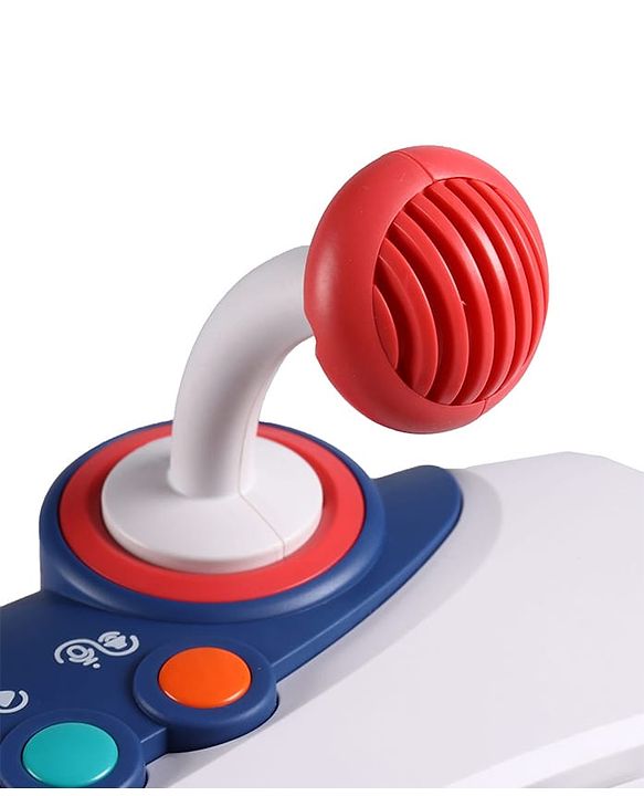 Babyhug Musical Piano with Microphone| Battery Operated|Teaching Mode| Record & Play Mode| Volume Control| Fun Lights|(Colour may vary)