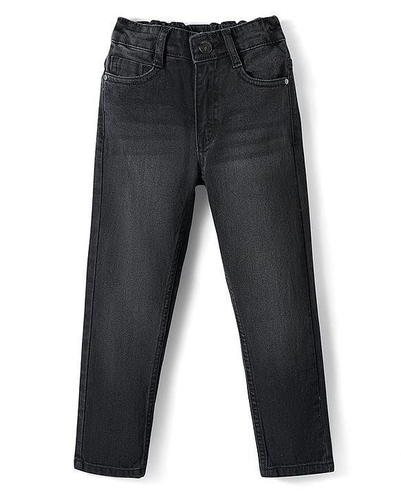 Pine Kids Denim Woven Full Length Washed Denim - Black
