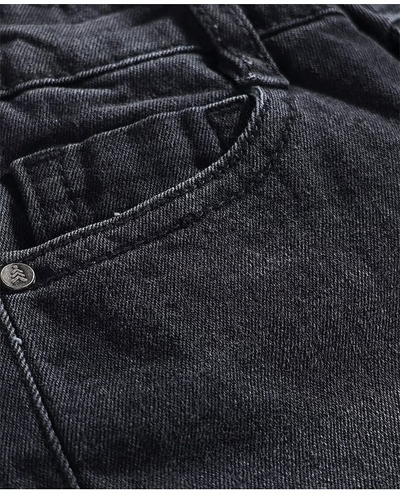 Pine Kids Denim Woven Full Length Washed Denim - Black