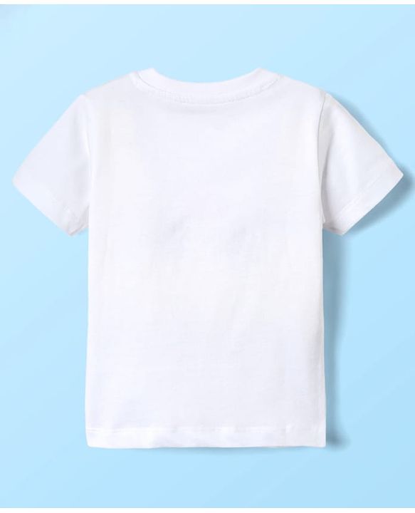 Babyhug Cotton Knit Half Sleeves T-Shirts With Tropical & Animal Print Pack Of 3 - Blue & White