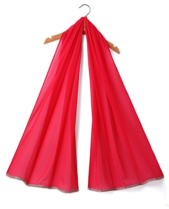 Babyhug Cotton Woven Half Sleeves Choli Lehenga Set with Dupatta Floral Print & Lace Detailing - Offwhite