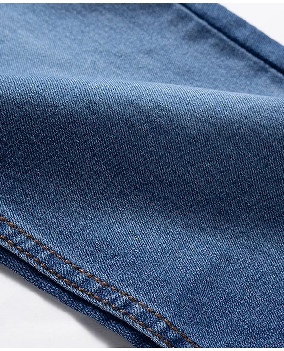 Pine Kids Denim Woven Full Length Washed Jeans - Blue