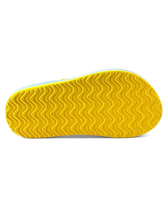 Pine Kids Slip On Flip Flops With Fruit & Floral Print - Yellow & Blue