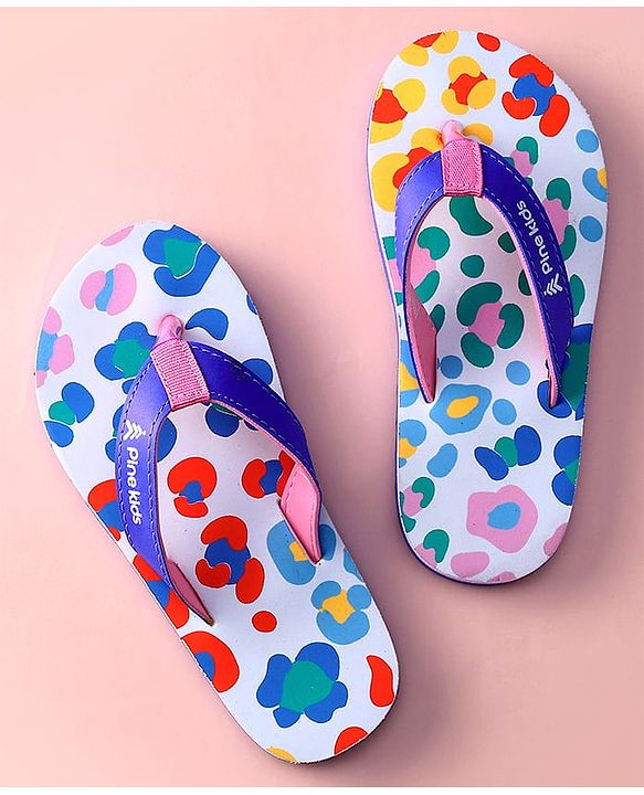 Pine Kids Slip On Printed Flip Flops - Multicolor