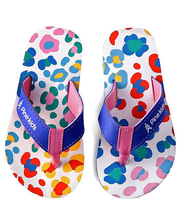Pine Kids Slip On Printed Flip Flops - Multicolor