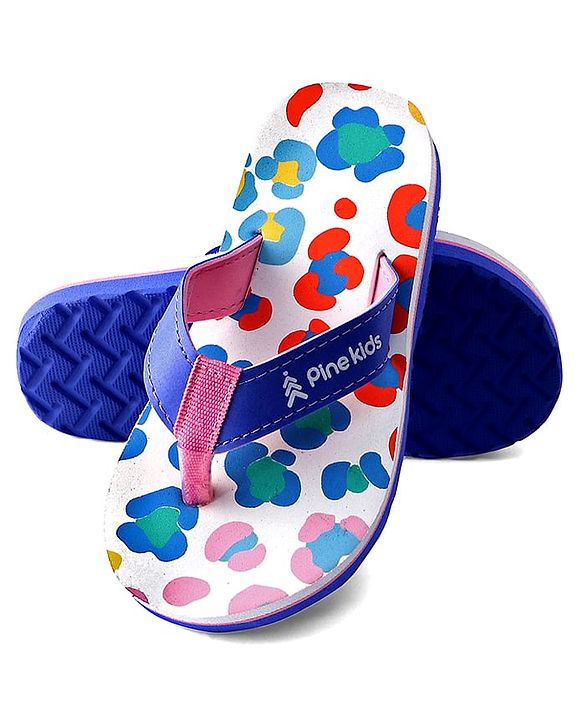 Pine Kids Slip On Printed Flip Flops - Multicolor
