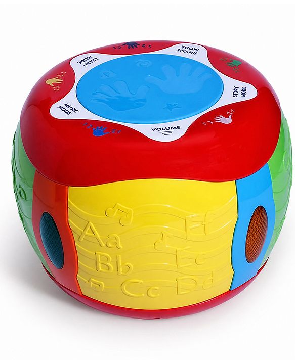 Babyhug Interactive Musical Drum Toy with Lights & Sounds  Fun & Educational| Sensory Play for Babies & Toddlers| Multi-mode Play| Visual & Auditory Skills| BIS Certified| Gifting for Boys & Girls