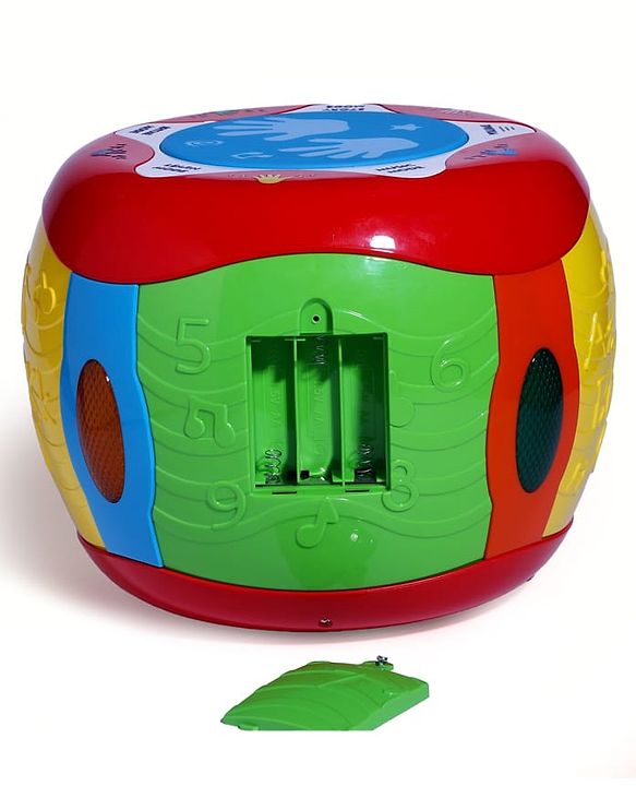 Babyhug Interactive Musical Drum Toy with Lights & Sounds  Fun & Educational| Sensory Play for Babies & Toddlers| Multi-mode Play| Visual & Auditory Skills| BIS Certified| Gifting for Boys & Girls