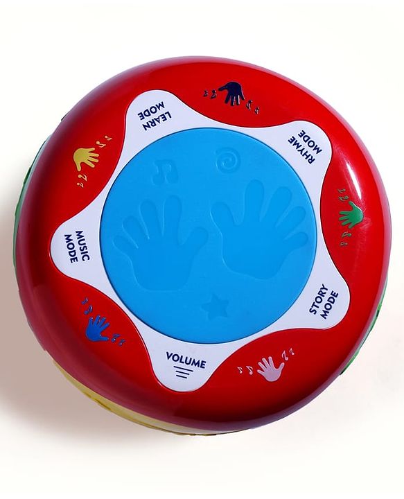 Babyhug Interactive Musical Drum Toy with Lights & Sounds  Fun & Educational| Sensory Play for Babies & Toddlers| Multi-mode Play| Visual & Auditory Skills| BIS Certified| Gifting for Boys & Girls