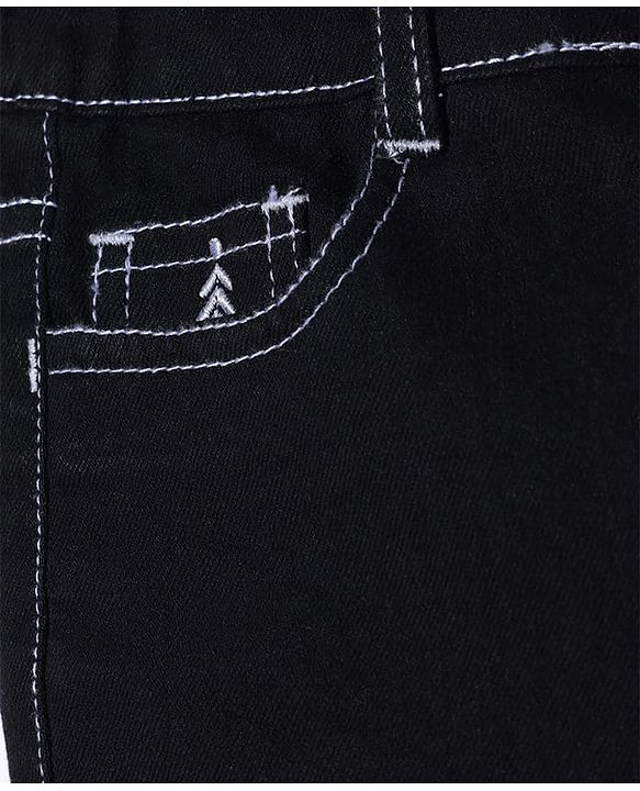 Pine Kids Denim Full Length Washed Jeans - Black