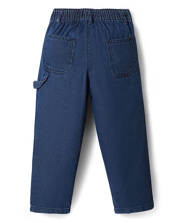 Pine Kids Denim Full Length Washed Jeans - Navy Blue