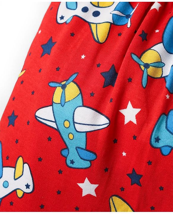 Babyhug Cotton Knit Full Length Diaper Leggings With Stripes & Dino Print Pack Of 3 - Yellow Light Blue & White