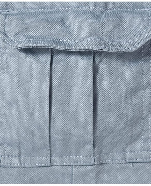 Pine Kids Cotton Woven Full Length Solid Coloured Trousers With Side Pockets - Light Blue