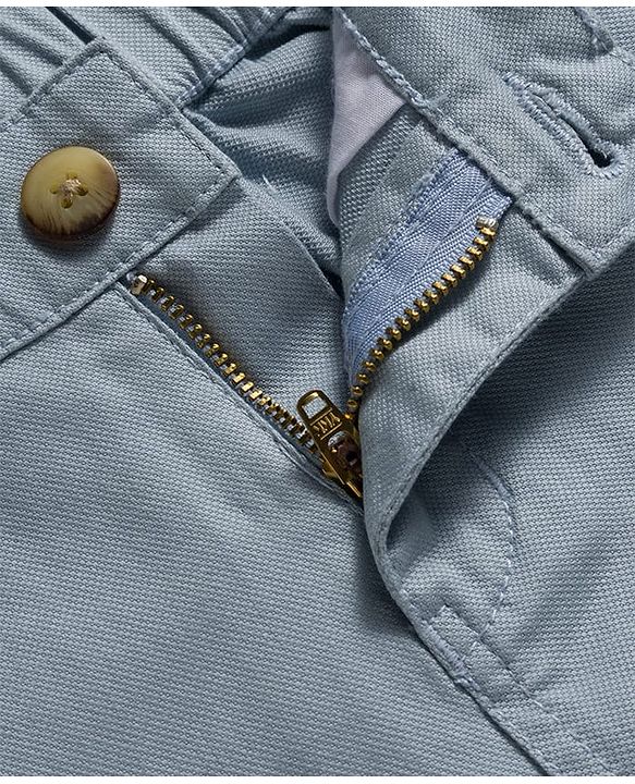 Pine Kids Cotton Woven Full Length Solid Coloured Trousers With Side Pockets - Light Blue