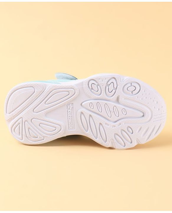 Cute Walk by Babyhug Velcro Closure Sandals with Baby Print - Light Blue