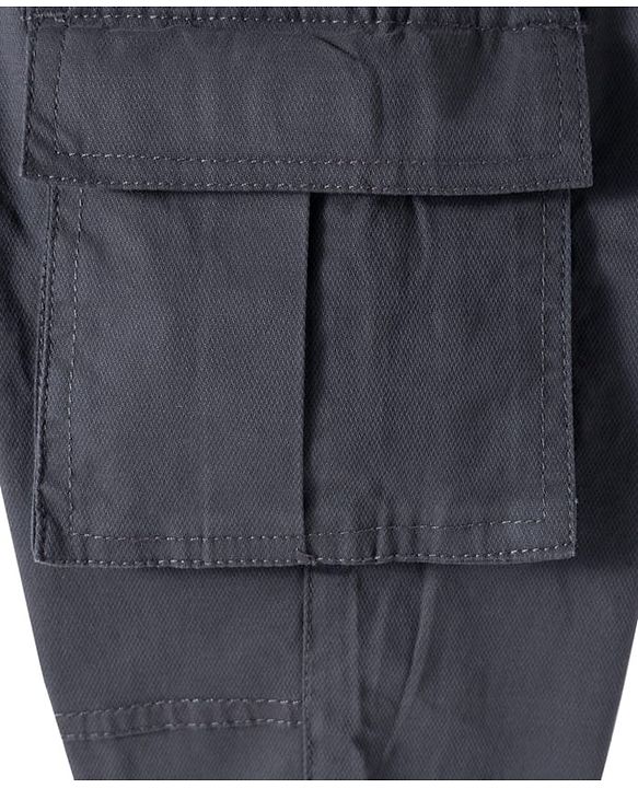 Pine Kids Woven Full Length Trouser With Cargo Pockets - Charcoal Grey