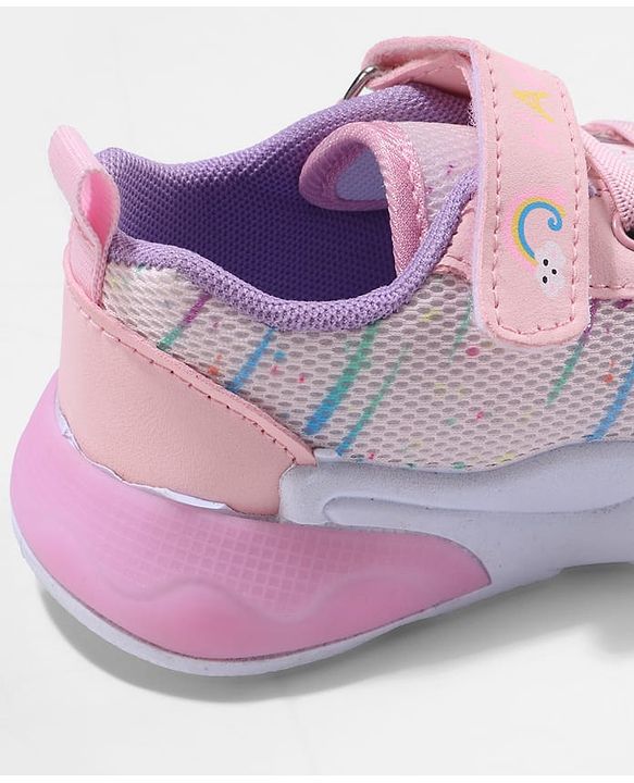 Cute Walk by Babyhug Sneaker Shoes with Velcro Closure - Pink