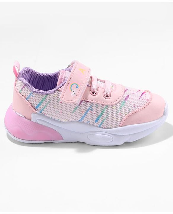 Cute Walk by Babyhug Sneaker Shoes with Velcro Closure - Pink