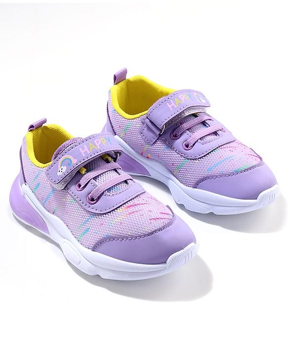 Cute Walk by Babyhug Sneaker Shoes with Velcro Closure - Purple