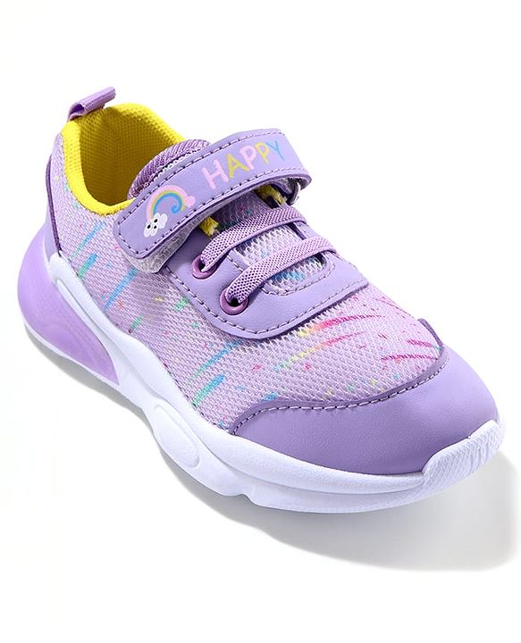 Cute Walk by Babyhug Sneaker Shoes with Velcro Closure - Purple