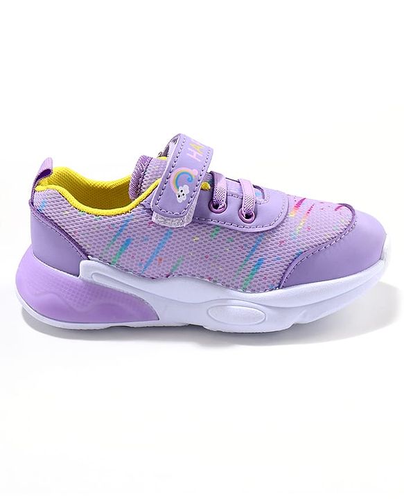 Cute Walk by Babyhug Sneaker Shoes with Velcro Closure - Purple