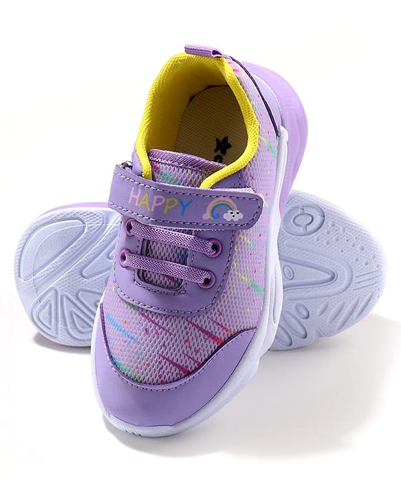 Cute Walk by Babyhug Sneaker Shoes with Velcro Closure - Purple
