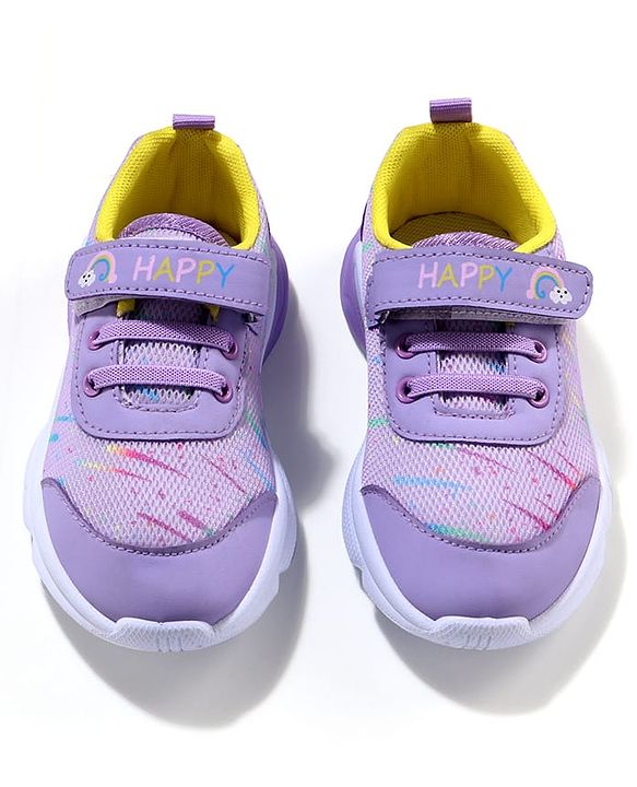 Cute Walk by Babyhug Sneaker Shoes with Velcro Closure - Purple