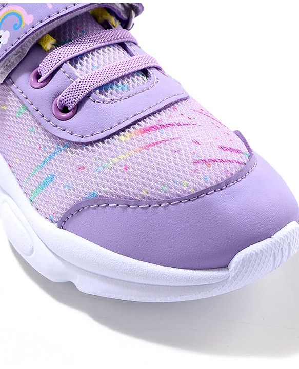 Cute Walk by Babyhug Sneaker Shoes with Velcro Closure - Purple