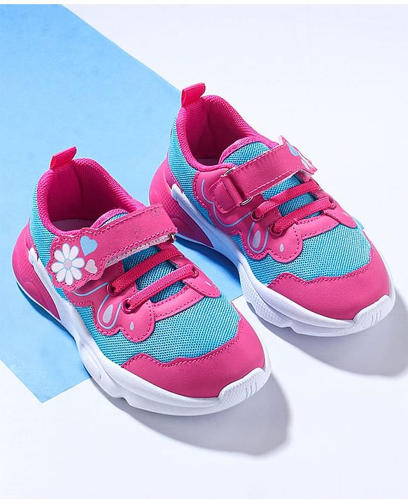 Cute Walk by Babyhug Sneaker Shoes With Velcro Closure - Blue