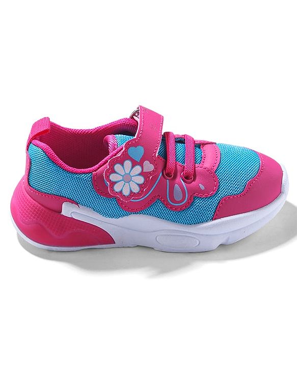 Cute Walk by Babyhug Sneaker Shoes With Velcro Closure - Blue