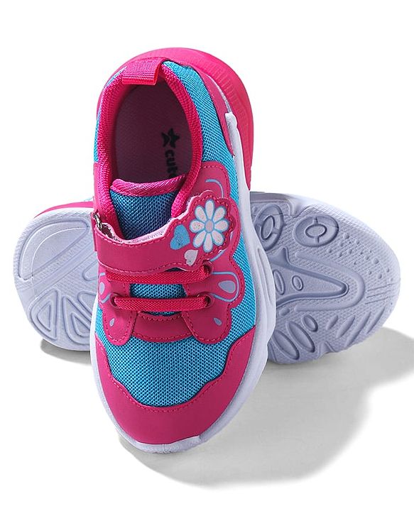 Cute Walk by Babyhug Sneaker Shoes With Velcro Closure - Blue