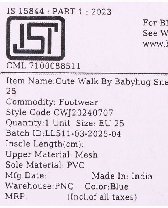 Cute Walk by Babyhug Velcro Closure Sneaker Shoes with Bow Patch - Pink