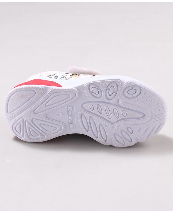 Cute Walk by Babyhug Velcro Closure Sneaker Shoes with Space Theme Print - Blue