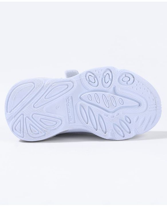 Cute Walk By Babyhug Velcro Closure Sneakers With Lace Detailing - Navy Blue