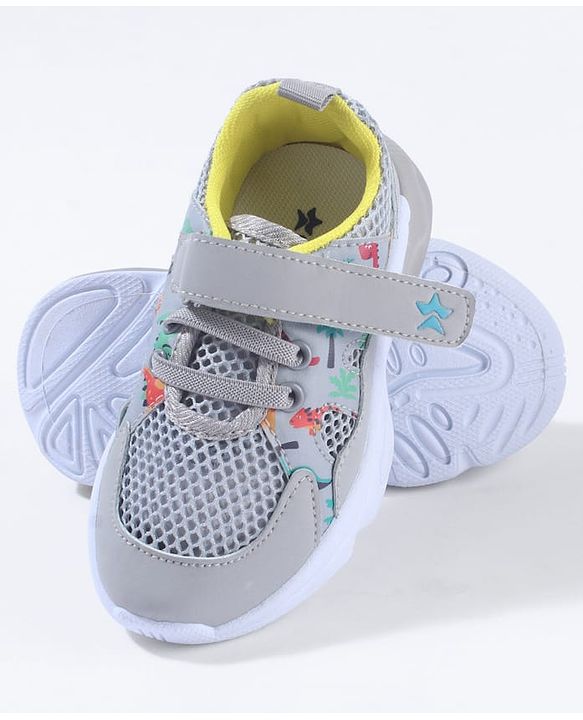 Cute Walk By Babyhug Velcro Closure Sneakers With Lace Detailing - Navy Blue