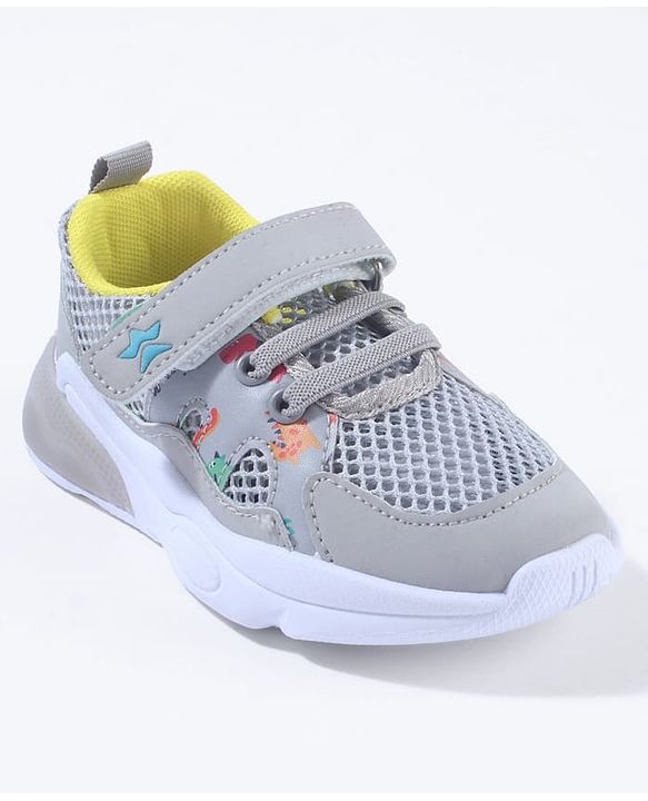 Cute Walk By Babyhug Velcro Closure Sneakers With Lace Detailing - Navy Blue