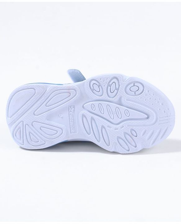 Cute Walk By Babyhug Velcro Closure Sneakers With Lace Detailing - Navy Blue
