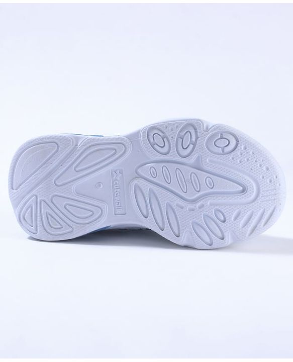 Cute Walk by Babyhug Velcro Closure Sneaker Shoes With Space Theme Print - Blue