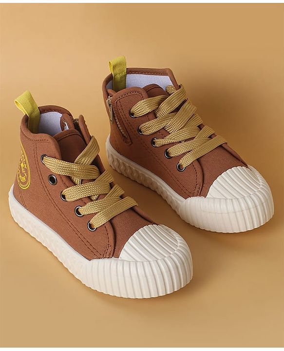 Cute Walk by Babyhug Casual Shoes with Lace up Closure - Brown