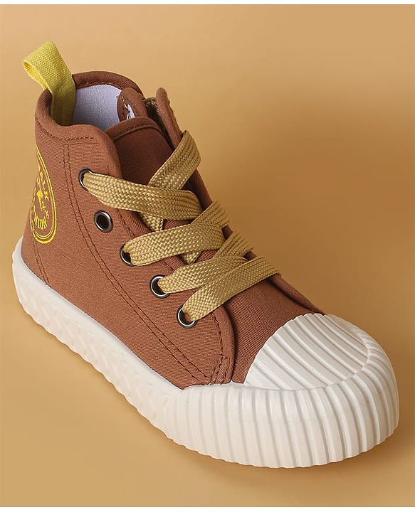 Cute Walk by Babyhug Casual Shoes with Lace up Closure - Brown