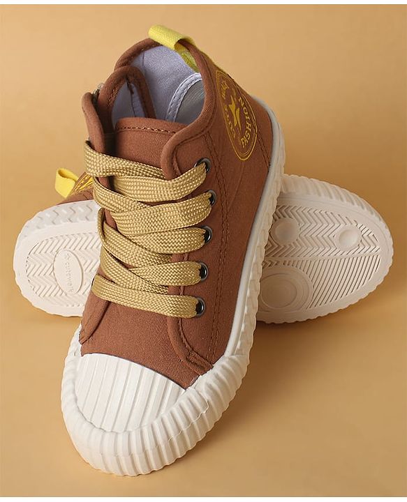 Cute Walk by Babyhug Casual Shoes with Lace up Closure - Brown