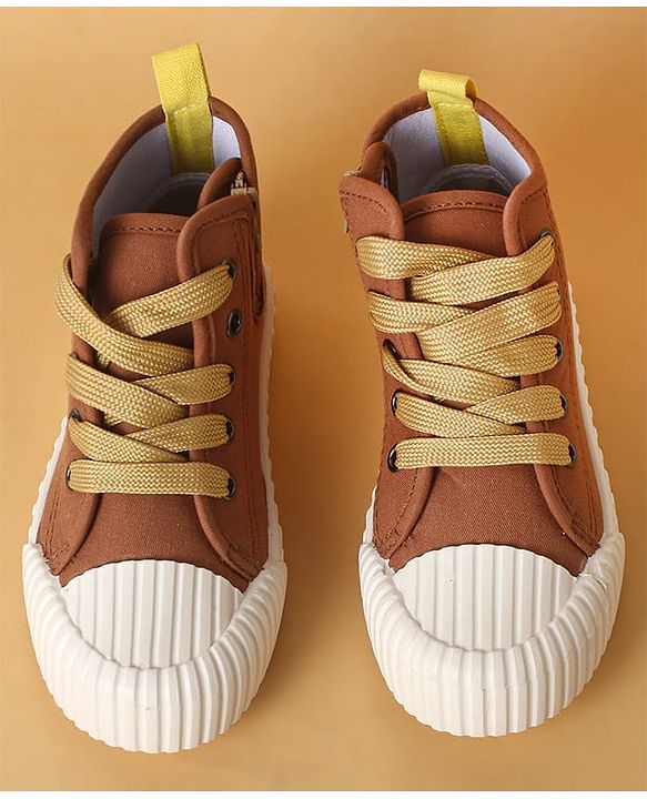 Cute Walk by Babyhug Casual Shoes with Lace up Closure - Brown