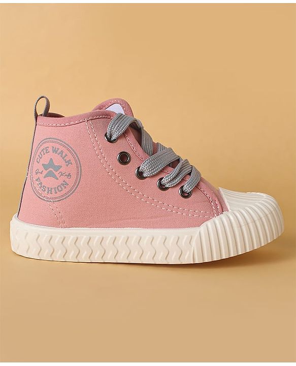 Cute Walk by Babyhug Casual Shoes with Lace up Closure - Brown
