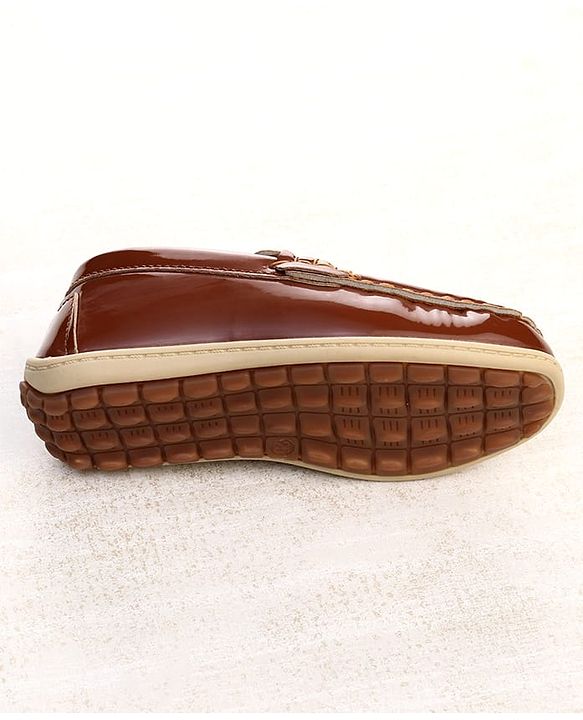 Cute Walk by Babyhug Slip On Loafers With Applique - Brown