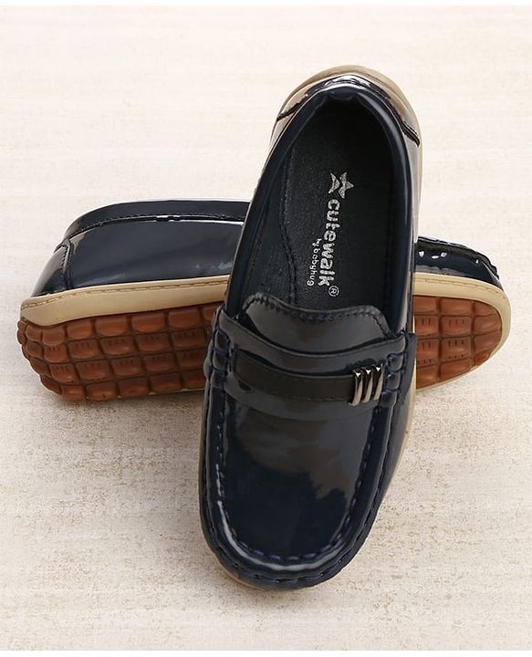 Cute Walk by Babyhug Slip On Loafers With Applique - Brown