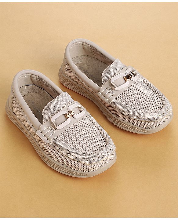 Cute Walk by Babyhug Slip On Solid Loafers - Beige