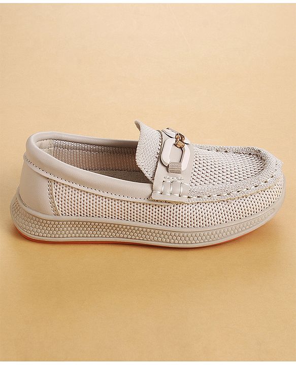 Cute Walk by Babyhug Slip On Solid Loafers - Beige